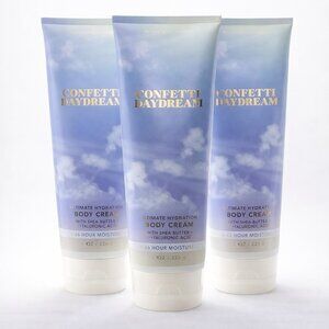 Bath & Body Works Body Cream Bundle CONFETTI DAYDREAM 3 pack NEW
